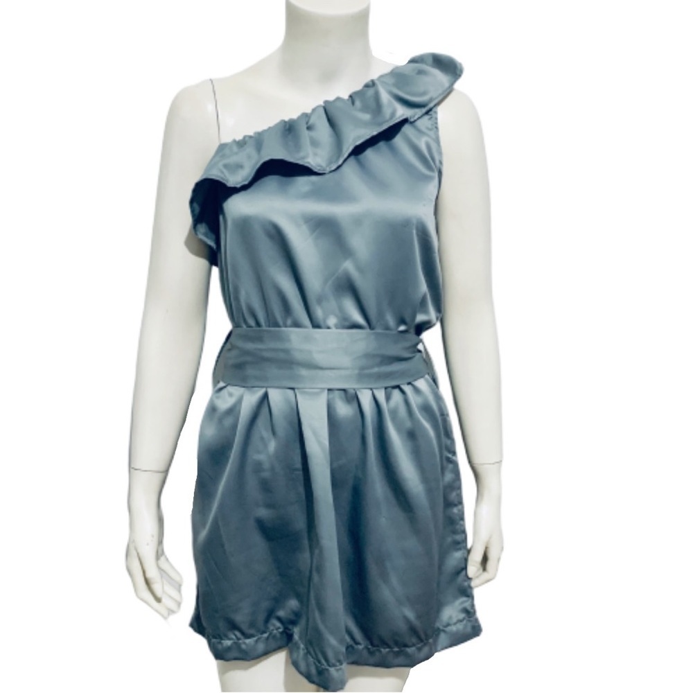 POOF COUTURE | One Shoulder Ruffle Mini Dress M